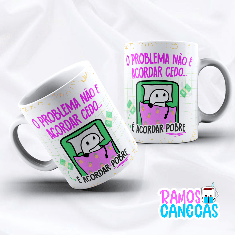 Caneca Flork Acordar Cedo
