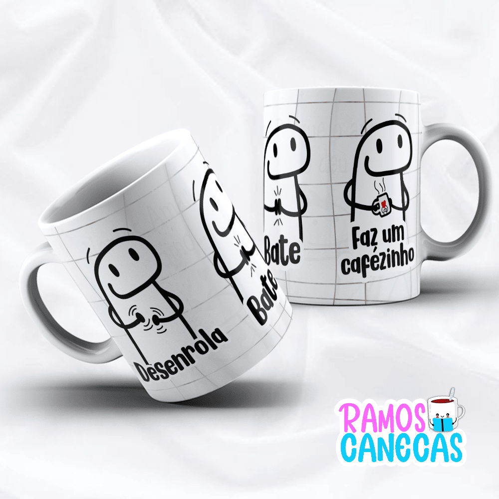 Caneca Flork Desenrola Bate