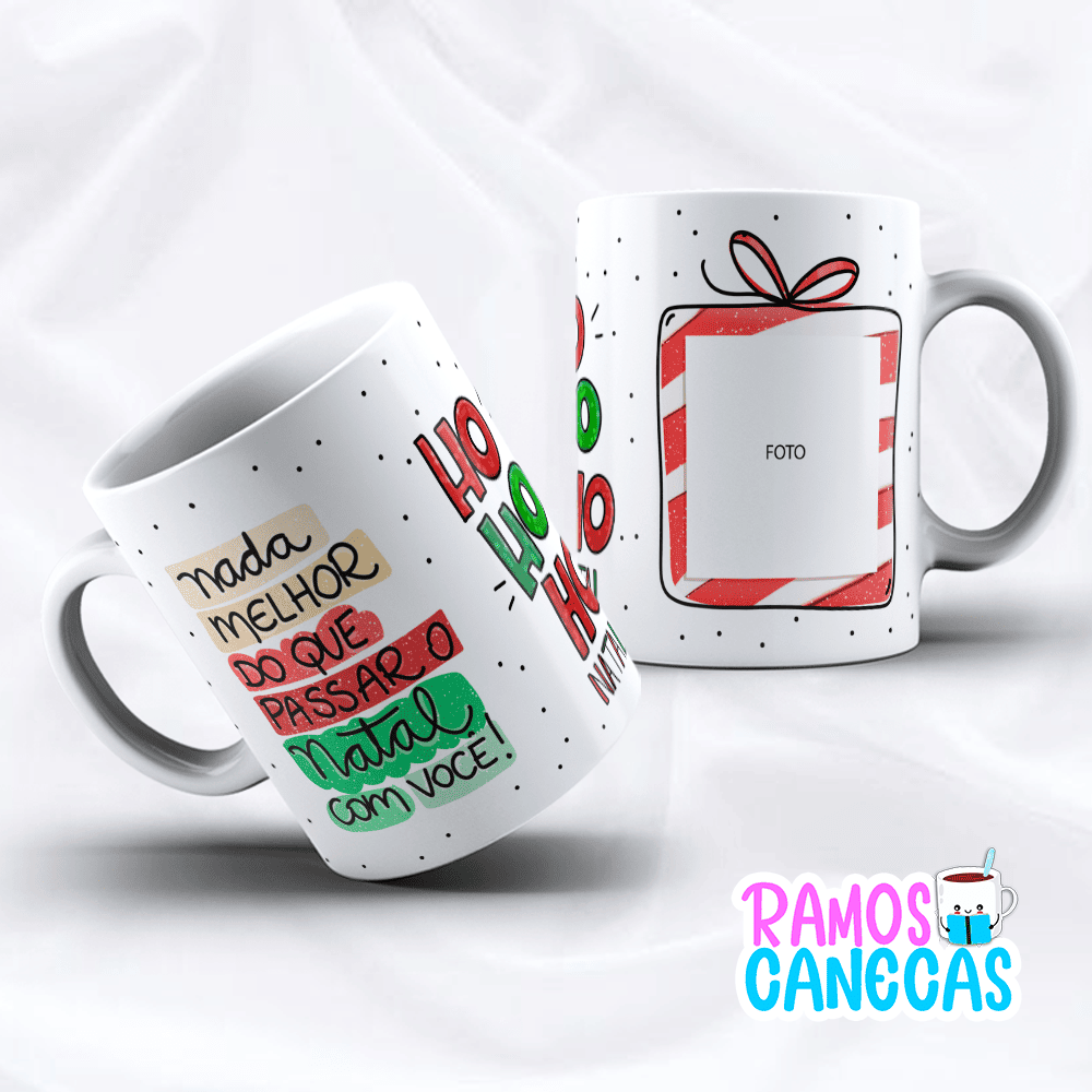 Caneca Natal com Você com foto