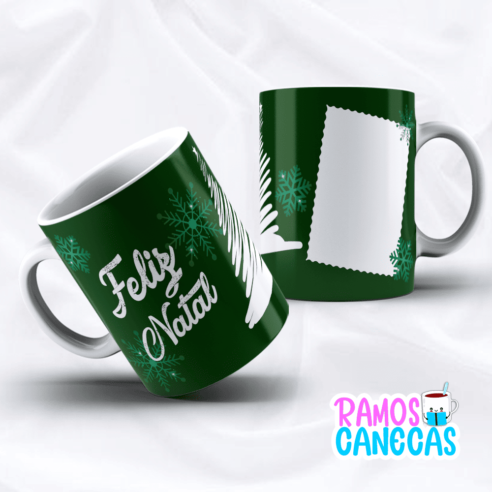 Caneca Feliz Natal com foto