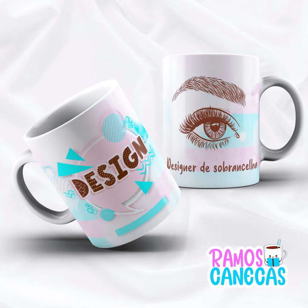 Caneca Design de Sobrancelha