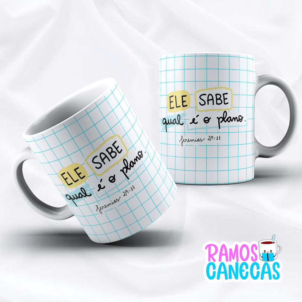 Caneca Ele sabe qual é o plano