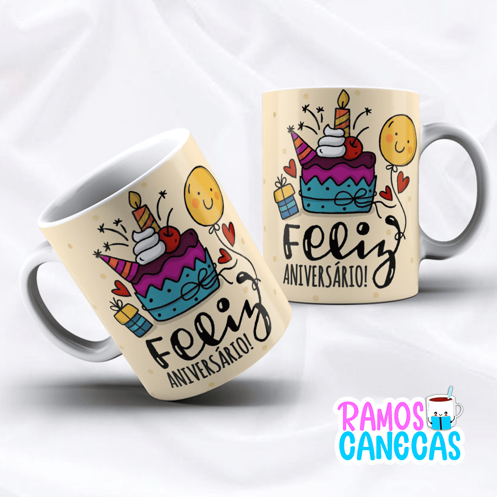 Caneca Feliz Aniversário
