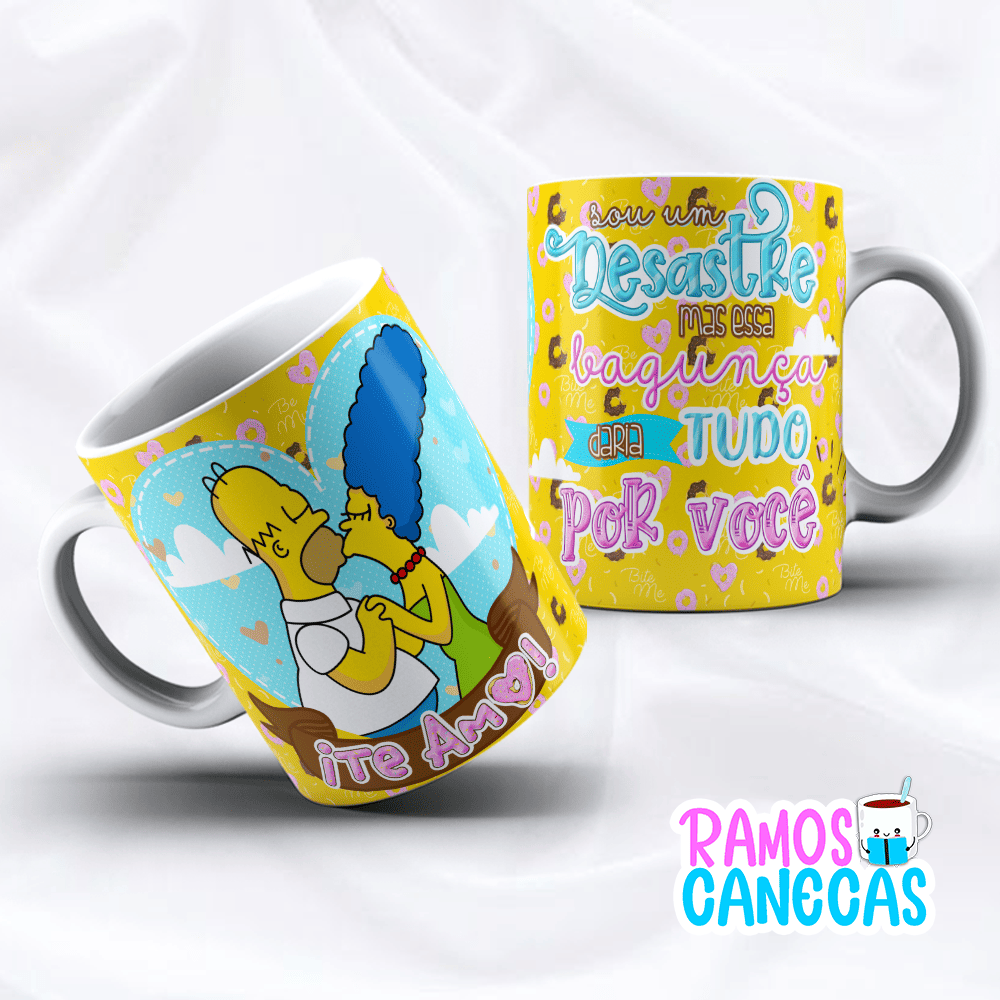 Caneca Namorados Simpsons