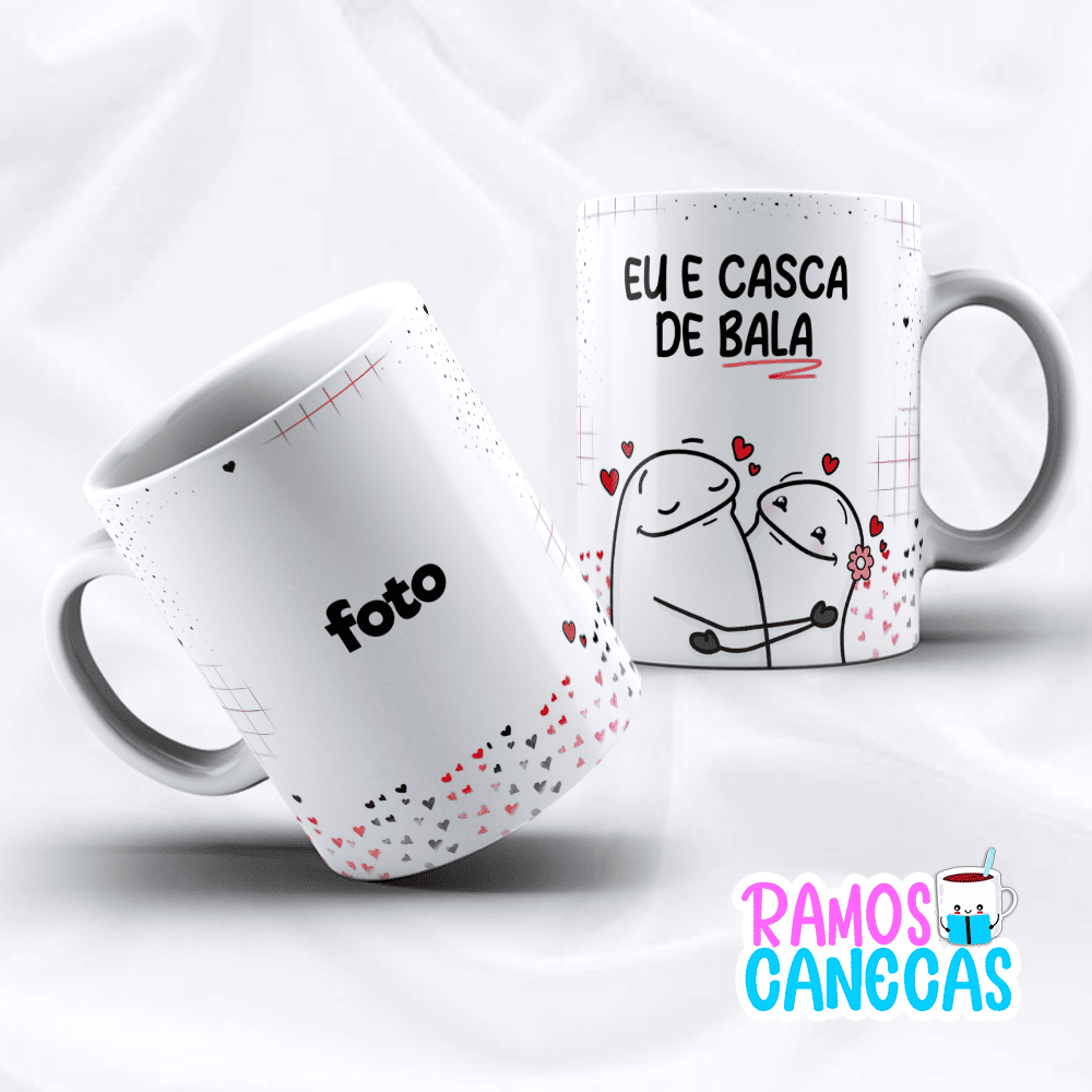 Caneca Namorados Casca de Bala