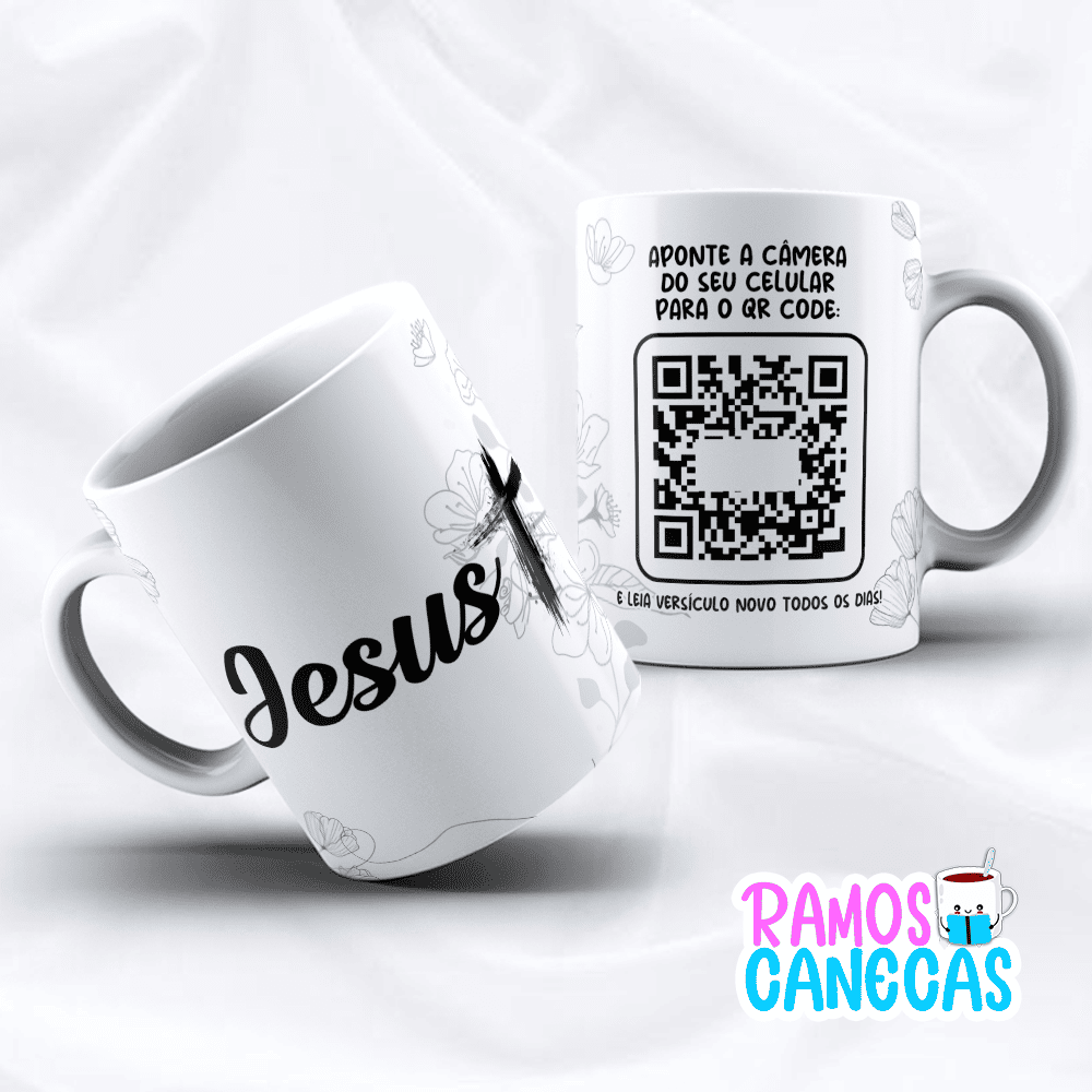 Caneca Versículo QR CODE