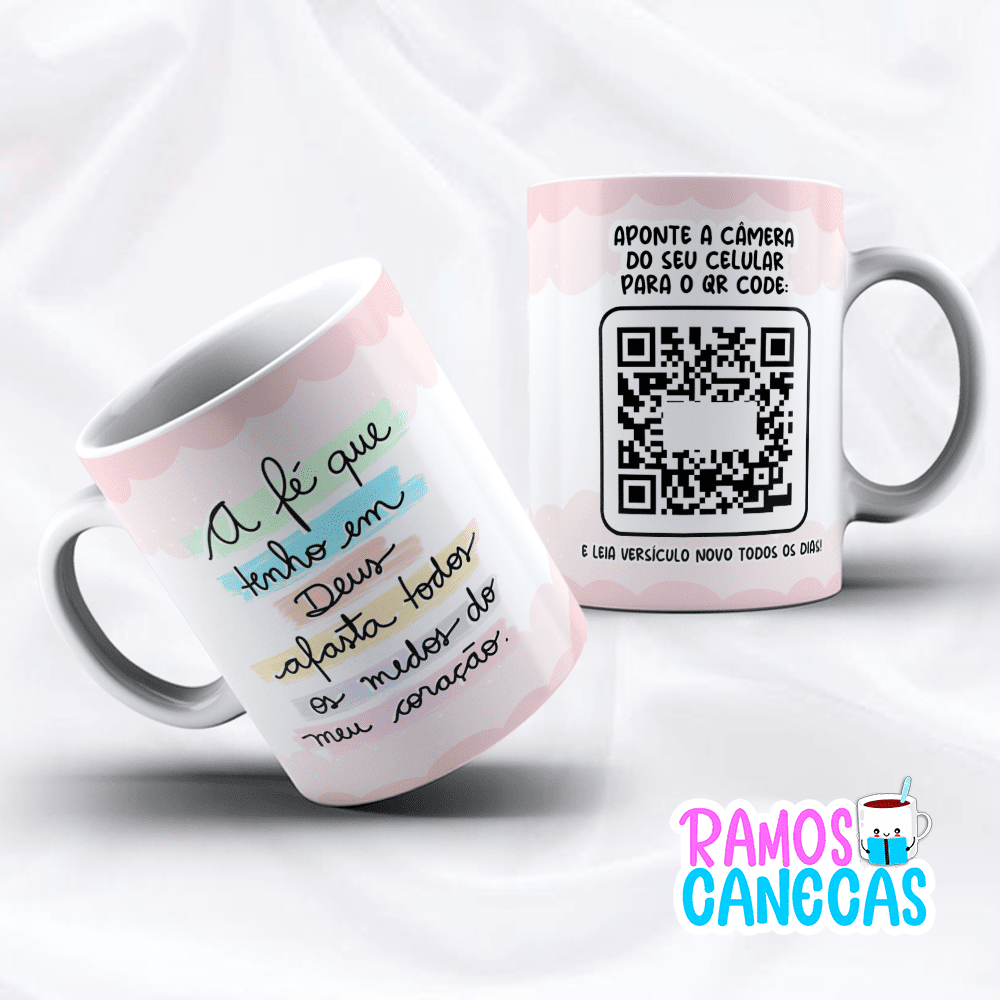 Caneca Versículo QR CODE