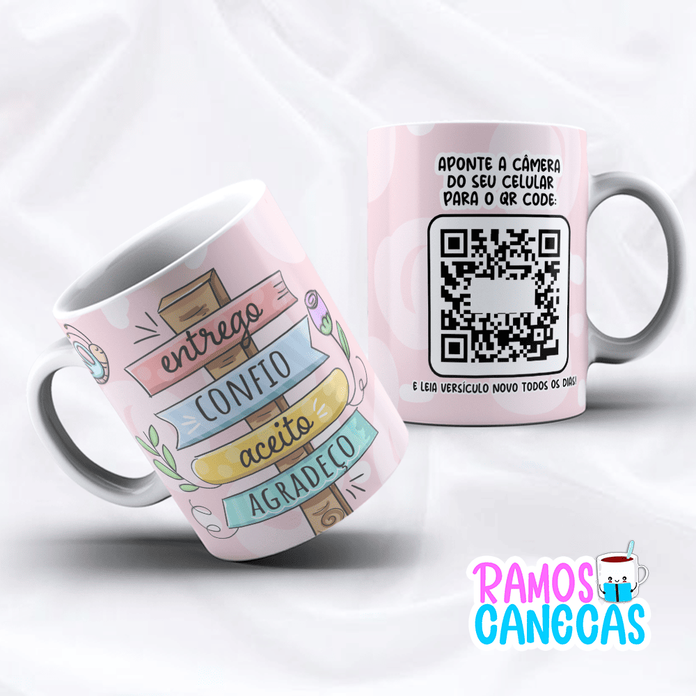 Caneca Versículo QR CODE